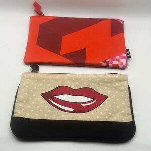 2 Ipsy Zip Cosmetic Bags